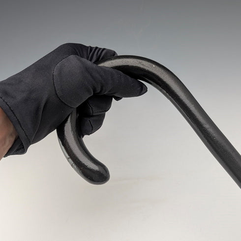 英國古董黑軸彎柄手杖 90 厘米